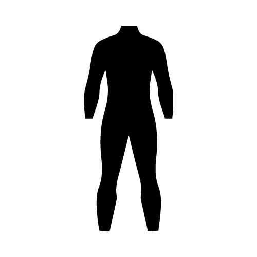view セミドライ Men's 春夏モデル チェストジップA 【工場直販】サーフィン用