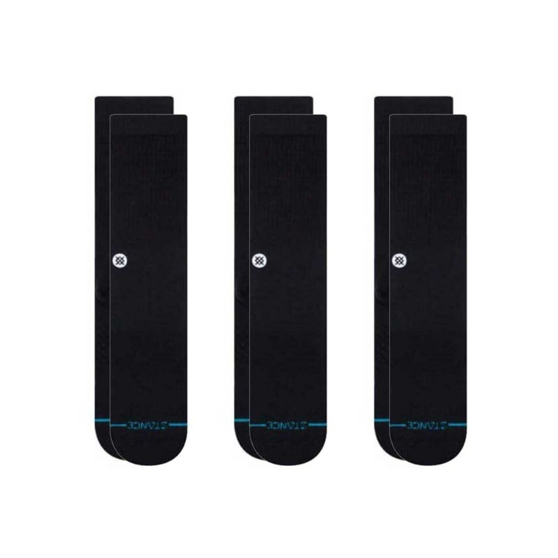 スタンススケートボードソックスメンズICON3PACKM556D18ICPBLK20FWSTANCE