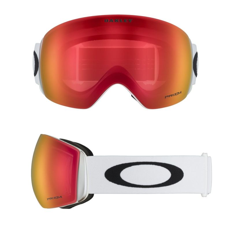 OAKLEYゴーグル Flight Deck Matte White Prizm Snow Torch Iridium