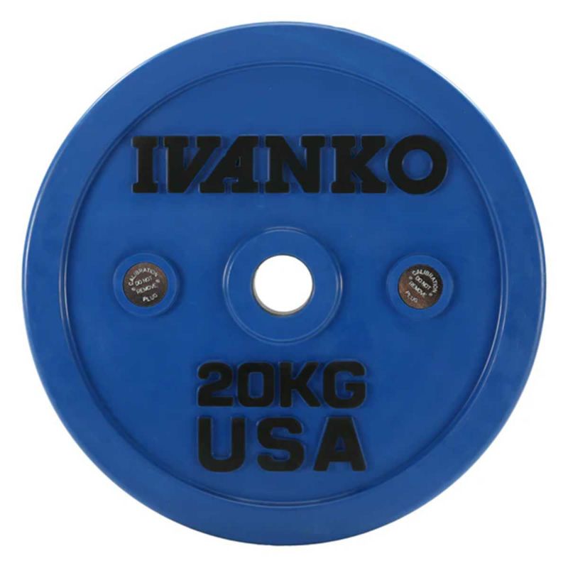 イヴァンコ トレーニング ギア ラバー ウェイト リフティング オリンピック プレート 20kg OCB-20 OCB IVANKO