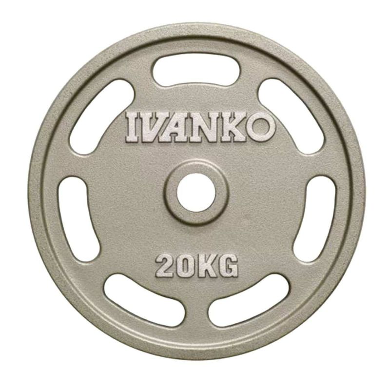 公式の ivanko オリンピックラバープレート 20kg×2 ゴールドジム