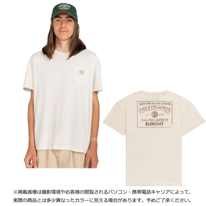 エレメントELEMENTスケボースケートボードウェア半袖TシャツELEMENTxPOLOPRLXEBGPKTTEEBD022217メンズレディースユニセックス23FA秋冬