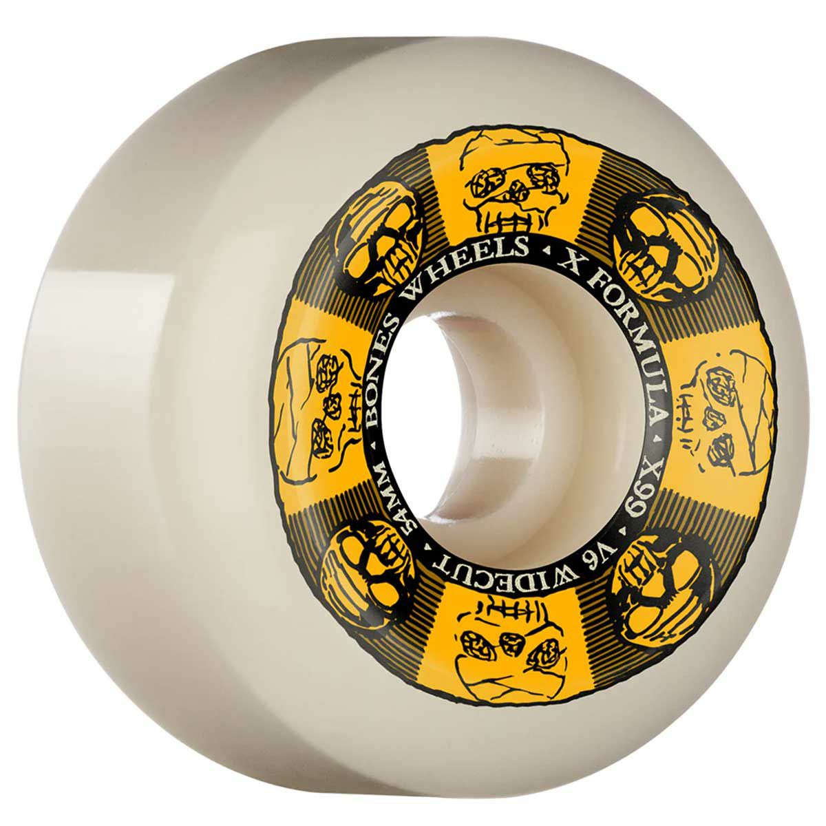 ボーンズBONESスケボースケートボードウィールX-フォーミュラブラック＆ゴールド54mm99AV633222409