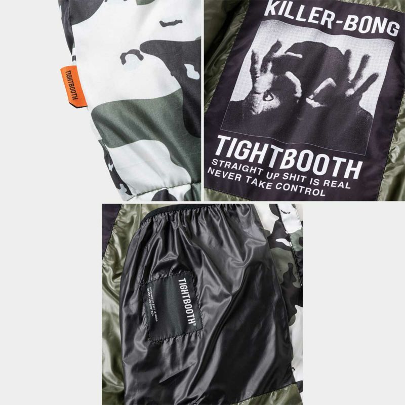 タイトブースTIGHTBOOTHスケボースケートボードウェアアウターダウンジャケットアーバンカモダウンジャケットFW23-TBKB03メンズ男性23FA秋冬