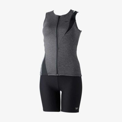 スピードSPEEDOスイムフィットネス競泳水着ディアゴナジッププロセパレーツSFW32410-KXレディース女性24SP春夏