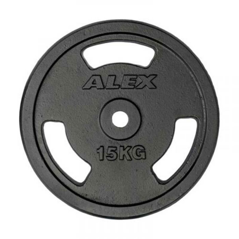 アレックスALEXジムフィットネストレーニングウエイトスポーツ器具ペイントプレート15KGBPBEZ-15