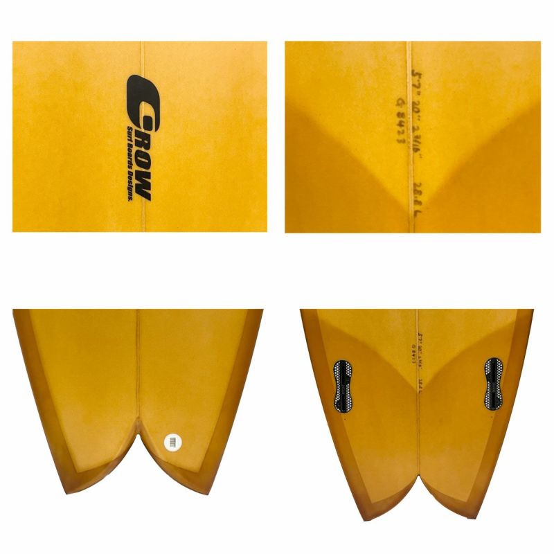 グロウ GROW サーフィン サーフ サーフボード 板 TWIN FISH 5.7 28.8L 