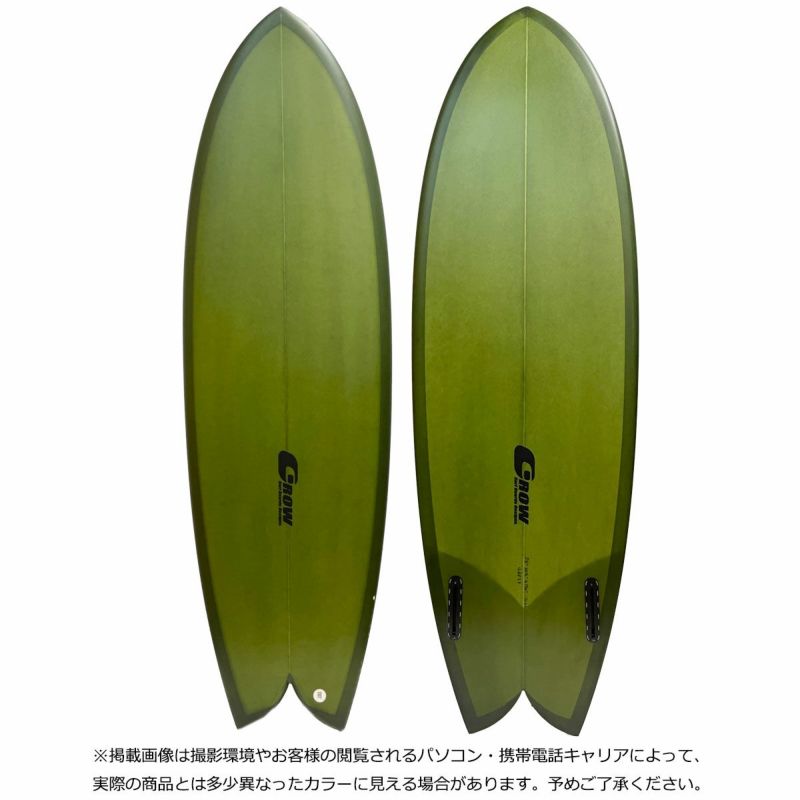 グロウ GROW サーフィン サーフ サーフボード 板 TWIN FISH 5.8 31.6L 