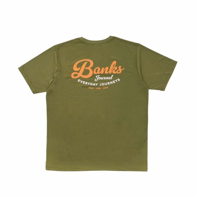 バンクスジャーナルBANKSJOURNALサーフィンサーフウェア半袖TシャツLOGOSURFTEEASMU1093メンズ男性24SP春夏