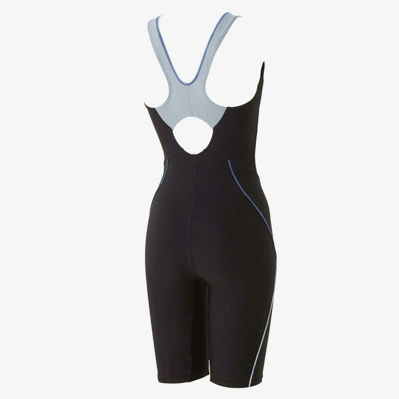 スピードSPEEDOスイムフィットネス競泳水着スプラッシュドットルースンニースキンSFW12059-BWレディース女性24SP春夏