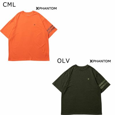 ハーレーHurleyサーフィンサーフラッシュガードUVカットMENSPHANTOMOVERSIZEDLEOPARDBLOCKPARTYSHORTSLEEVETEE【水陸両用】MUT2411002メンズ男性24SP春夏