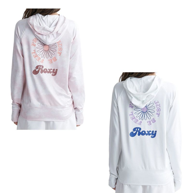 ロキシーROXYサーフィンサーフラッシュガードUVカットFEELFREEZIPRASHRLY241029レディース女性24SP春夏