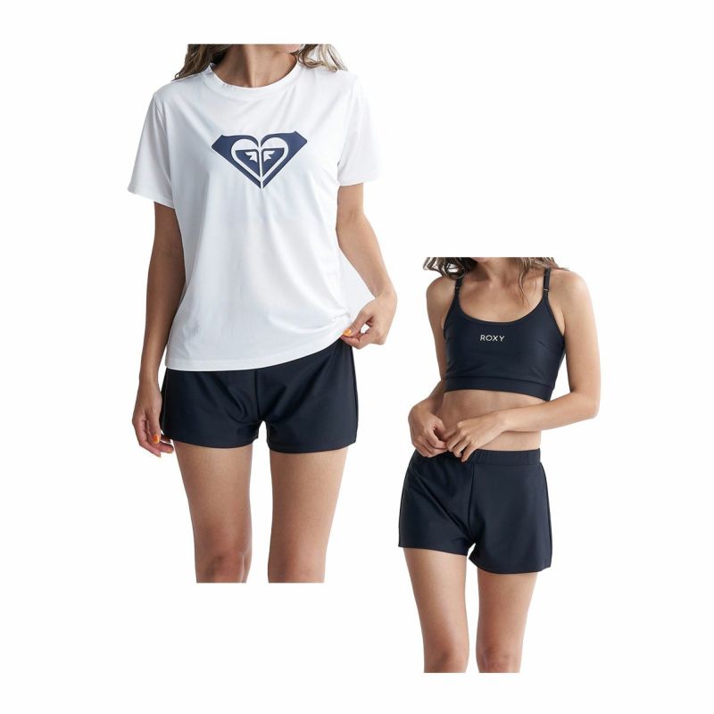 ロキシー ROXY サーフィン サーフ 水着 ファッション水着 STEP ラッシュTシャツ付き 水着 3点セット RSW241008 レディース 女性  24SP 春夏｜ROXY ロキシー｜大阪・心斎橋のスポーツ用品店スポタカ公式ONLINE STORE