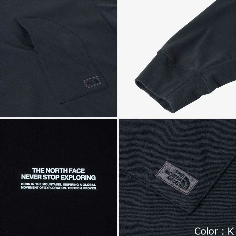 ノースフェイスTHENORTHFACEアウトドアカジュアルウェア長袖TシャツロンTロングスリーブエンライドティーNT32460-Kメンズ男性24SP春夏