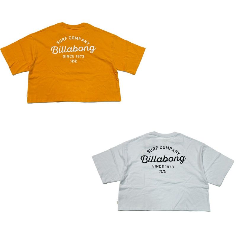 ビラボンBILLABONGサーフィンサーフウェア半袖TシャツARCHLOGOCROPPEDTEEBE013204レディース女性24SP春夏