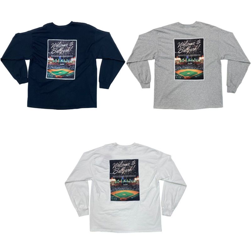 ジャンクソンJHANKSONベースボール野球ソフトボールウェア長袖TシャツロンTWELCOMETOTHEBALLPARKL/STee24008メンズレディースユニセックス24SP春夏