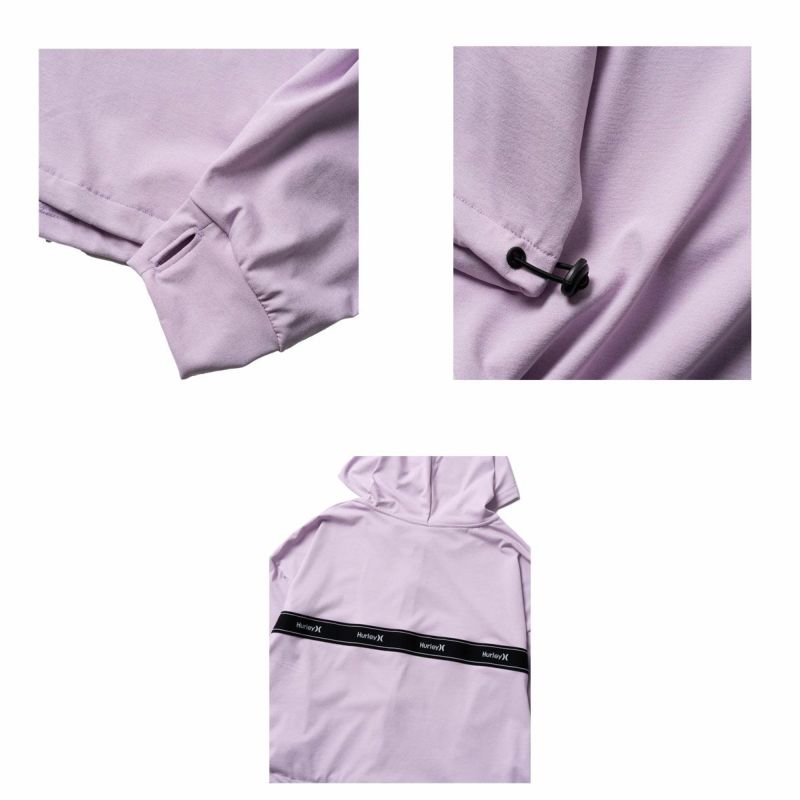 ハーレーHurleyサーフィンサーフラッシュガードUVカットWOMENSJACQUARDBANDDOLMANHOODIE【水陸両用】WFF2320034レディース女性24SP春夏