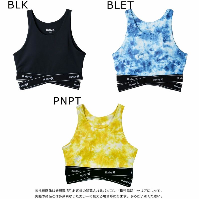 ハーレーサーフフィットネスウェアレディースWOMENSJACQUARDBANDTANKTOPBRA水陸両用トレーニングスポーツブラWSB232003123SP春夏Hurley