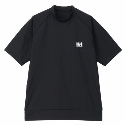 ヘリーハンセンHELLYHANSENアウトドアカジュアルラッシュガードUVカットS/SRASHGUARDTEEショートスリーブラッシュガードティーHH82408-Kメンズレディースユニセックス24SP春夏