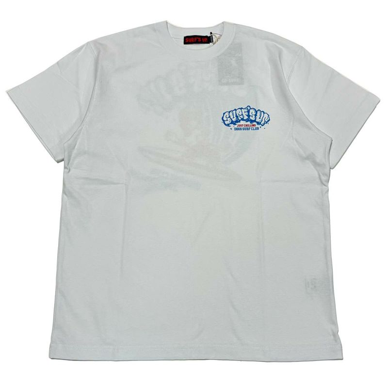 ベネフィットBENEFITサーフィンサーフウェア半袖TシャツSURFUPSURFDOGSSプリントTEE242SU1ST119メンズ男性24SP春夏