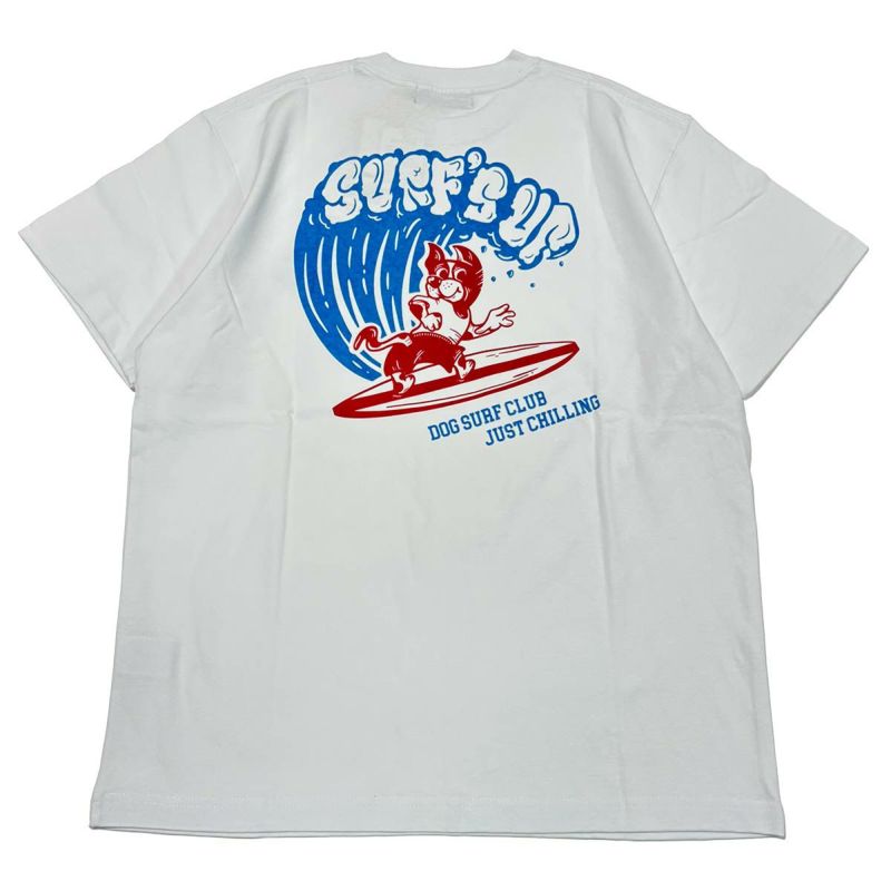 ベネフィットBENEFITサーフィンサーフウェア半袖TシャツSURFUPSURFDOGSSプリントTEE242SU1ST119メンズ男性24SP春夏