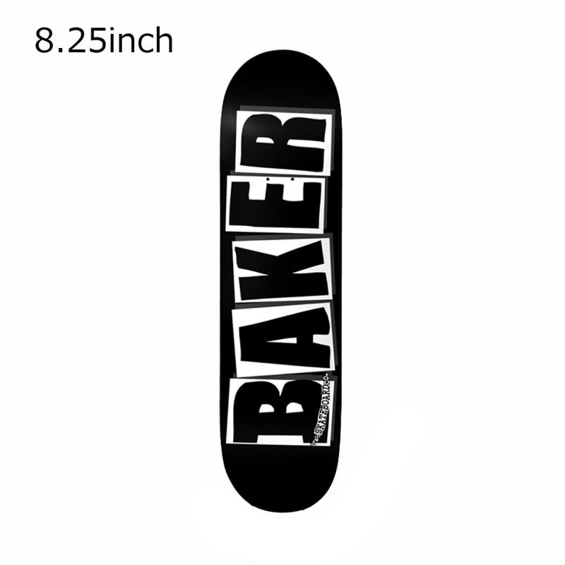 ベイカーBAKERスケボースケートボードデッキ板BRANDLOGOBLACK/WHIT8.25ブランドロゴブラックホワイト030070003010560