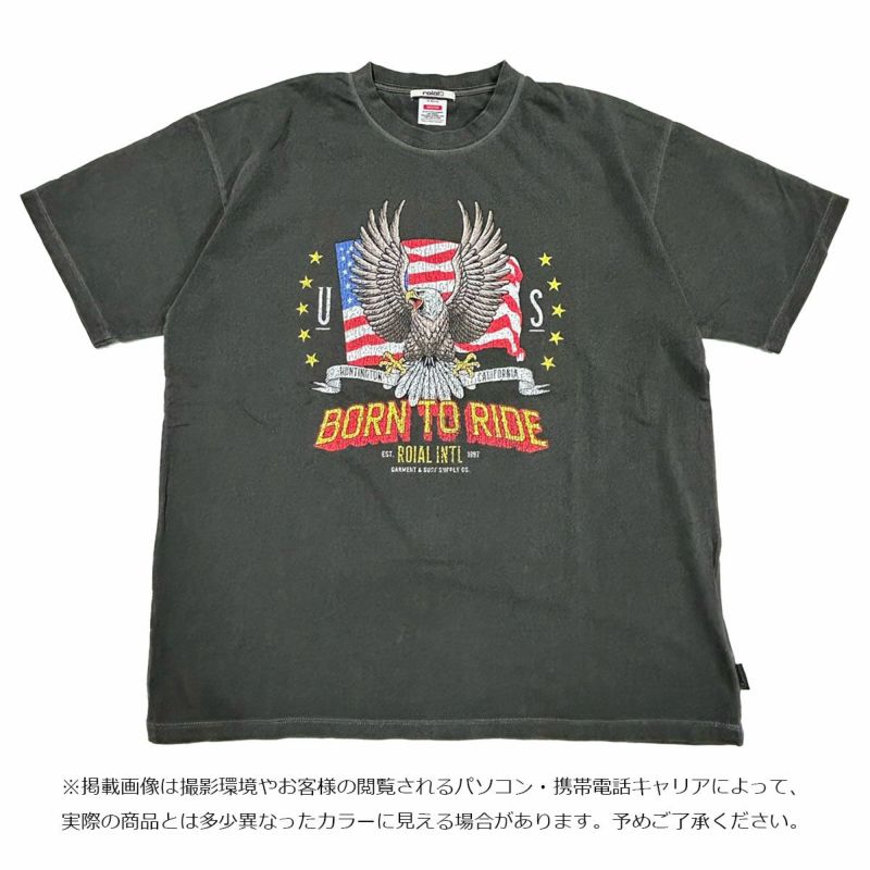 ロイアルROIALサーフィンサーフウェア半袖TシャツEAGLEUSEDLIKES/STEER241MTS06メンズ男性24SP春夏