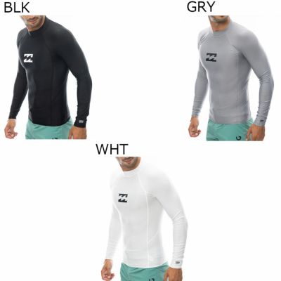 【SALE】ビラボン BILLABONG サーフィン サーフ ラッシュガード UVカット HI NECK LS BE011851 メンズ 男性 24SP 春夏