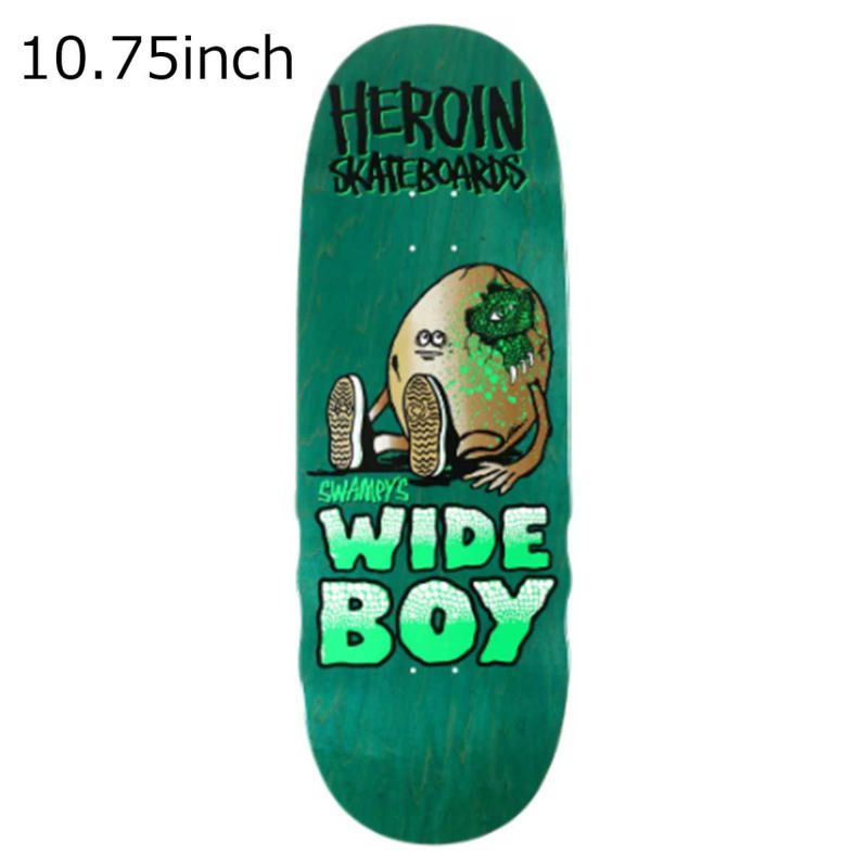 ヘロイン HEROIN スケボー スケートボード デッキ 板 スワンプス ワイドボーイ Swamps Wideboy Deck 10.75  06-01-0667｜HEROIN ヘロイン｜大阪・心斎橋のスポーツ用品店スポタカ公式ONLINE STORE