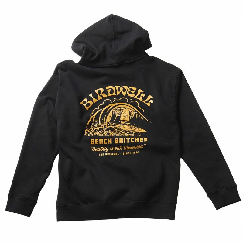 バードウェルBIRDWELLサーフィンサーフウェアスウェットパーカーSurfinBirdieHoodie1SS1-0014-BK1メンズ男性24SU春夏