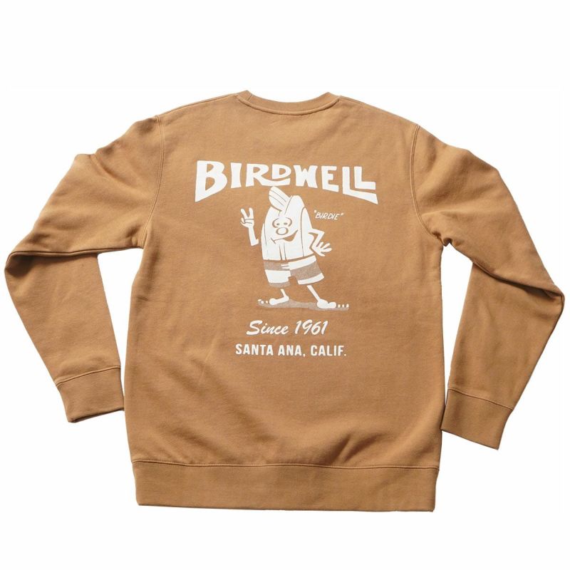 バードウェルBIRDWELLサーフィンサーフウェアスウェットトレーナー61Sweatshirt1SS1-0019-BR15メンズ男性24SU春夏