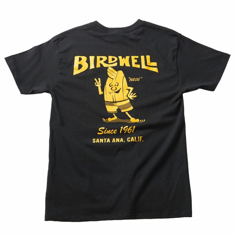 バードウェルBIRDWELLサーフィンサーフウェア半袖Tシャツ61T-Shirt1TS1-0027-BK1メンズ男性24SU春夏