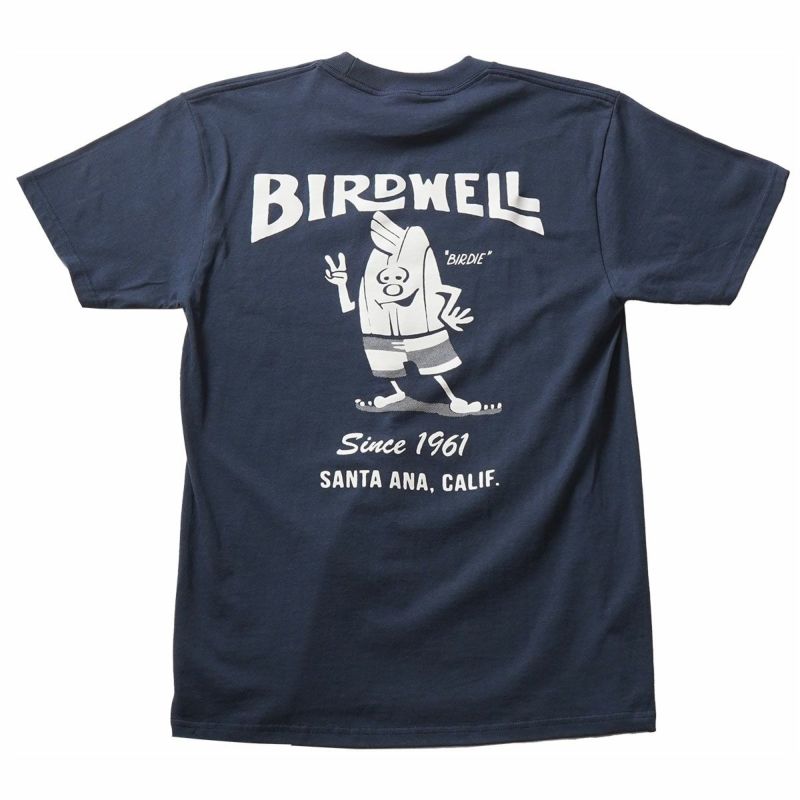 バードウェルBIRDWELLサーフィンサーフウェア半袖Tシャツ61T-Shirt1TS1-0027-BL1メンズ男性24SU春夏