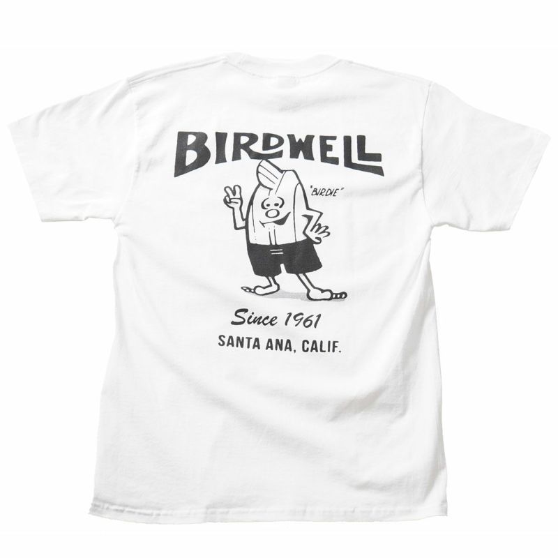 バードウェルBIRDWELLサーフィンサーフウェア半袖Tシャツ61T-Shirt1TS1-0027-WT9メンズ男性24SU春夏