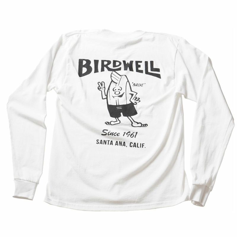 バードウェルBIRDWELLサーフィンサーフウェア長袖TシャツロンT61LongSleeveT-Shirt1TS1-0043-WT1メンズ男性24SU春夏