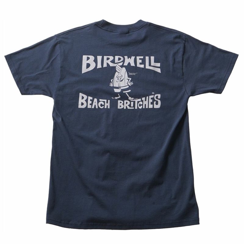 バードウェルBIRDWELLサーフィンサーフウェア半袖TシャツLicensePlateT-Shirt1TS1-0003-BL18メンズ男性24SU春夏