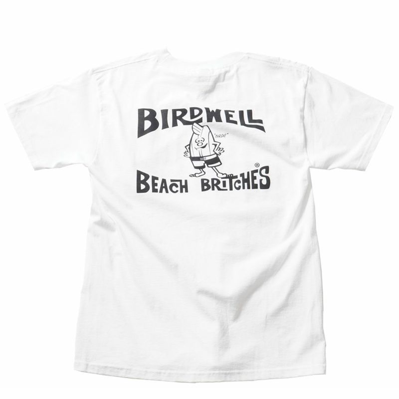 バードウェルBIRDWELLサーフィンサーフウェア半袖TシャツLicensePlateT-Shirt1TS1-0003-WT1-1メンズ男性24SU春夏