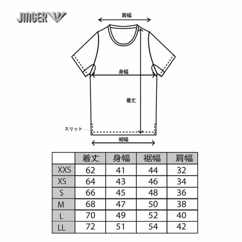 ジンガーJINGERランニングウェア半袖TシャツTシャツJ-1032-WHTメンズレディースユニセックス24SU春夏