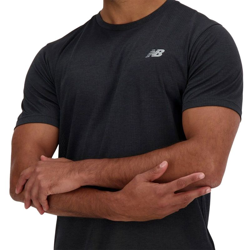 ユーバランスNewBalanceランニングウェア半袖TシャツAthleticsショートスリーブTシャツMT41253-BKメンズ男性24SP春夏