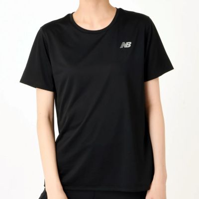 ユーバランスNewBalanceランニングウェア半袖TシャツSportEssentialsショートスリーブTシャツWT41222-BKレディース女性24SP春夏