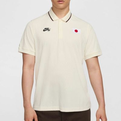 【2024】ナイキSB NIKE SB スケボー スケートボード ウェア 半袖 ポロシャツ DF ADV PLO OLY JPN S/S トップ AS M NK SB DFADV SS PLO OLY S/S JPN FZ7003-113 メンズ 男性 24SU 春夏
