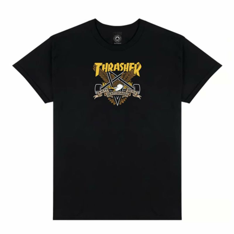 スラッシャーTHRASHERスケボースケートボードウェア半袖TシャツイーグルグラムTシャツEAGLEGRAMS/STEE145513メンズ男性24SP春夏