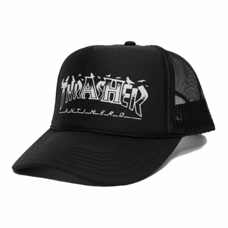 スラッシャーTHRASHERスケボースケートボード帽子キャップピジョンマグキャップPIGEONMAGTRUCKERCAP145537メンズ男性24SP春夏