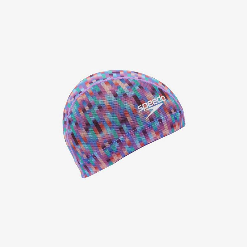 スピードSPEEDOスイムフィットネス競泳キャップリニアグラディエンツメッシュキャップLinearGradientsMeshCapSE12454-PUメンズレディースユニセックス