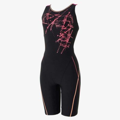 スピードSPEEDOスイムフィットネス競泳水着スプラッシュドットルースンニースキンSplashDotLoosenKneeskinSFW12059-MRレディース女性24FA秋冬