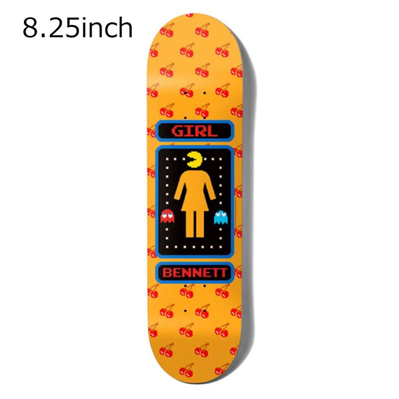 ガールGIRLスケボースケートボードデッキ板パックマンPACMAN8.25G4801-BENNETT