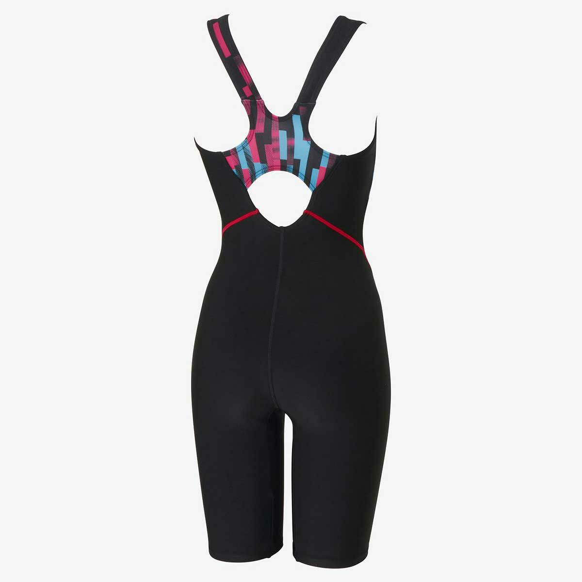 スピードSPEEDOスイムフィットネス競泳水着ストライプスディライトルースンニースキンStripesDelightLoosenKneeskinSFW12450-PNレディース女性24FA秋冬