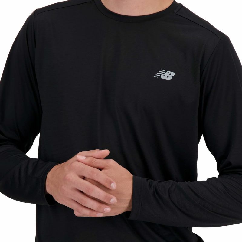 ニューバランスNewBalanceランニングウェア長袖TシャツロンTSportEssentialsランロングスリーブTシャツMT41225-BKメンズ男性24FA秋冬