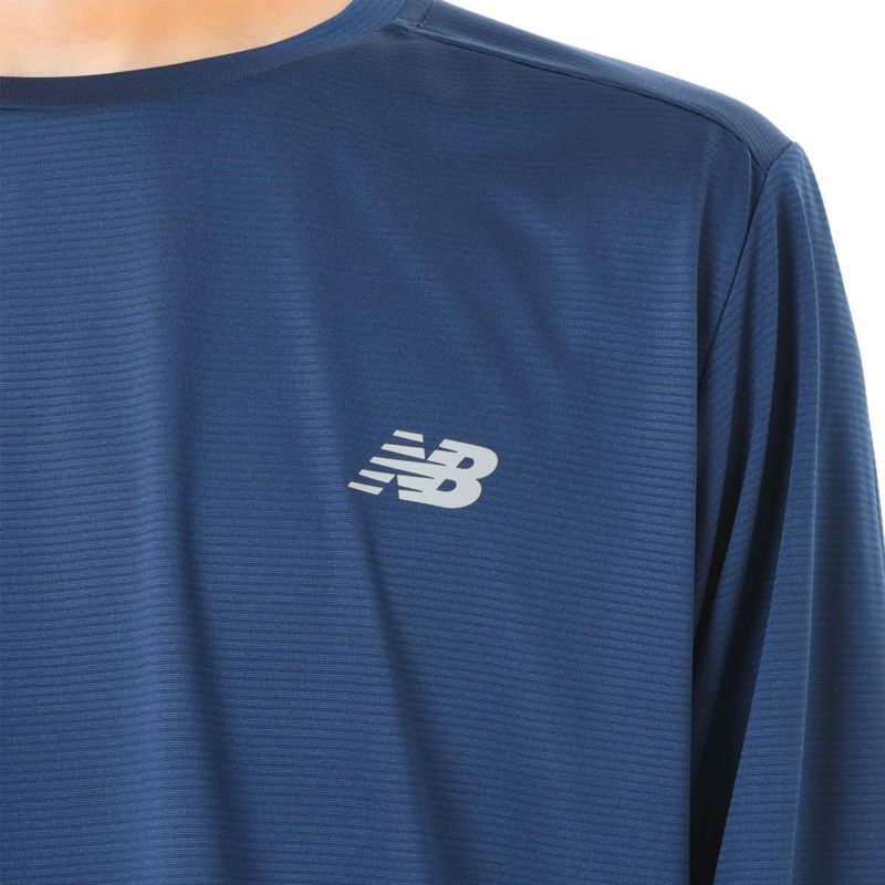 ニューバランスNewBalanceランニングウェア長袖TシャツロンTSportEssentialsランロングスリーブTシャツMT41225-NNYメンズ男性24FA秋冬