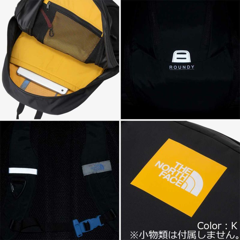 ノースフェイスTHENORTHFACEアウトドアカジュアル鞄バッグリュックサックバックパックデイパックラウンディNMJ72358-Kジュニアキッズ子ども男の子女の子24SP春夏